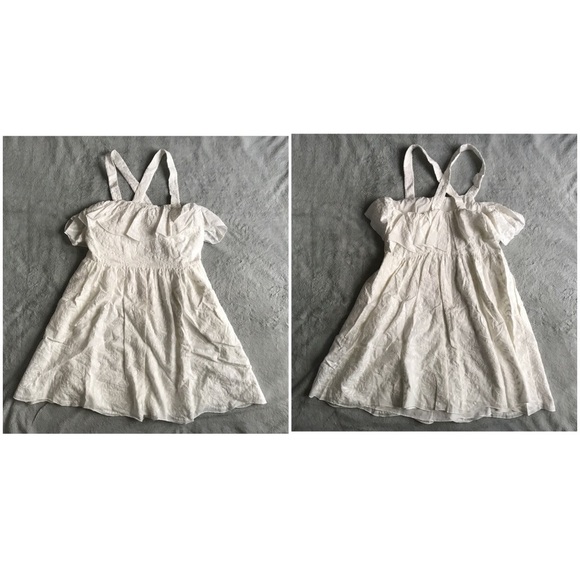 NWT Madewell Embroidered Apron Ruffle Dress White Sz 6 - Picture 3 of 8